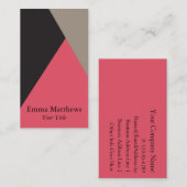 カラー角度モダンプロフェッショナル 名刺 (正面/裏面)