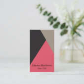 カラー角度モダンプロフェッショナル 名刺 (スタンド正面)