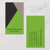 カラー角度モダンプロフェッショナル 名刺 (正面/裏面)