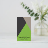 カラー角度モダンプロフェッショナル 名刺 (スタンド正面)