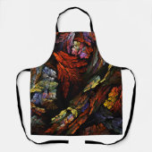 カラー調和抽象芸術アートエプロン エプロン (正面)
