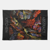 カラー調和抽象芸術アートキッチンタオル キッチンタオル (横)