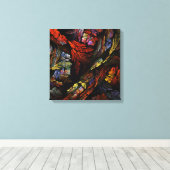 カラー調和抽象芸術アートクワッドキャンバスプリント キャンバスプリント (インサイチュ (ウッドフロア))