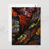 カラー調和抽象芸術アートポストカード ポストカード (正面/裏面)