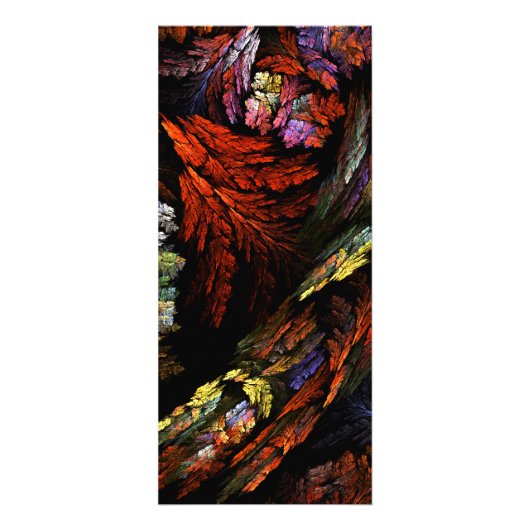 カラー調和抽象芸術アートラックカード ラックカード (裏面)