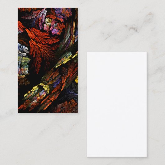 カラー調和抽象芸術アート名刺 名刺 (正面/裏面)