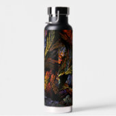 カラー調和抽象芸術アート ウォーターボトル (右面)