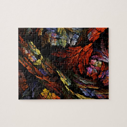 カラー調和抽象芸術アート ジグソーパズル (横)