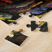 カラー調和抽象芸術アート ジグソーパズル (側面)