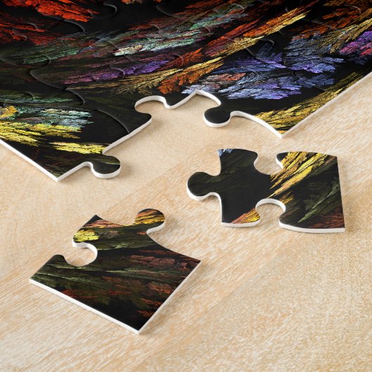 カラー調和抽象芸術アート ジグソーパズル (側面)