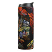 カラー調和抽象芸術アート タンブラー (回転左)