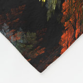 カラー調和抽象芸術アート フリースブランケット (角)