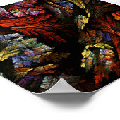 カラー調和抽象芸術アート ポスター (角)