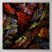 カラー調和抽象芸術アート ポスター (正面)