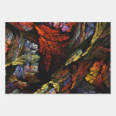 カラー調和抽象芸術アート ラッピングペーパーシート (正面2)