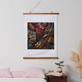 カラー調和抽象芸術アート 吊り下げ型タペストリー (寝室)