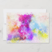 カラー走バースデーパーティー 招待状 (裏面)