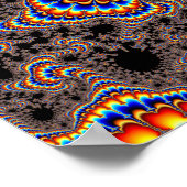 カラー走 – フラクタルアート ポスター (角)