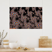 カラー走 – フラクタルアート ポスター (キッチン)