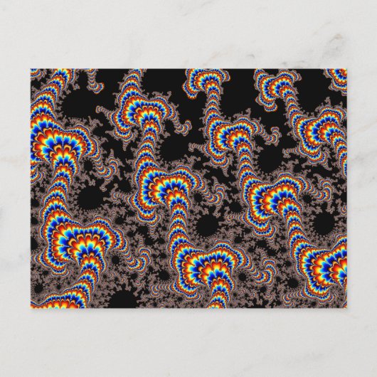 カラー走 – フラクタルアート ポストカード (正面)