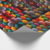 カラー退職工芸品の糸テーマ ラッピングペーパー (角)