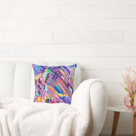 カラー遊抽象芸術 クッション