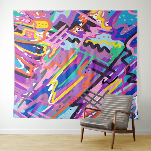 カラー遊抽象芸術 タペストリー (インサイチュ(横))