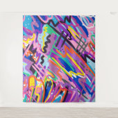 カラー遊抽象芸術 タペストリー (正面)