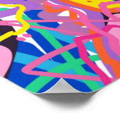 カラー遊抽象芸術 ポスター (角)