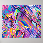 カラー遊抽象芸術 ポスター (正面)