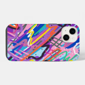 カラー遊抽象芸術 iPhoneケース (裏面横)