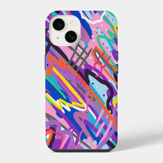 カラー遊抽象芸術 iPhoneケース (裏面)