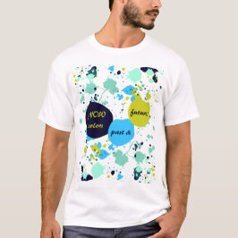 カラー過去&未来！ターコイズグリーン（ばちゃばちゃ）跳ねる Tシャツ