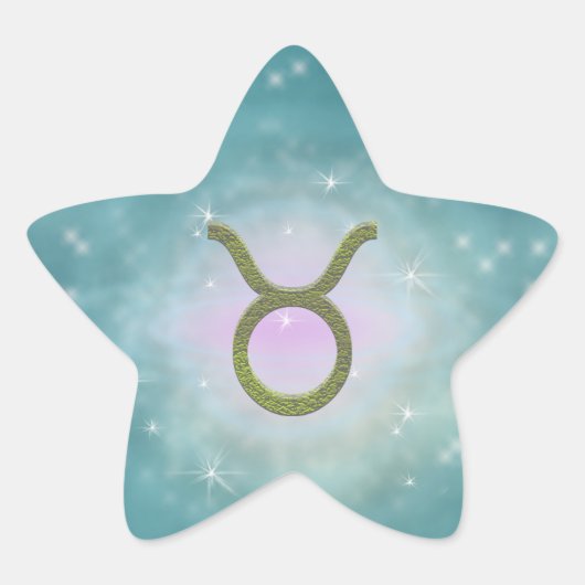 カラー選択の〔占星術の〕十二宮図占星術の記号 星シール (正面)