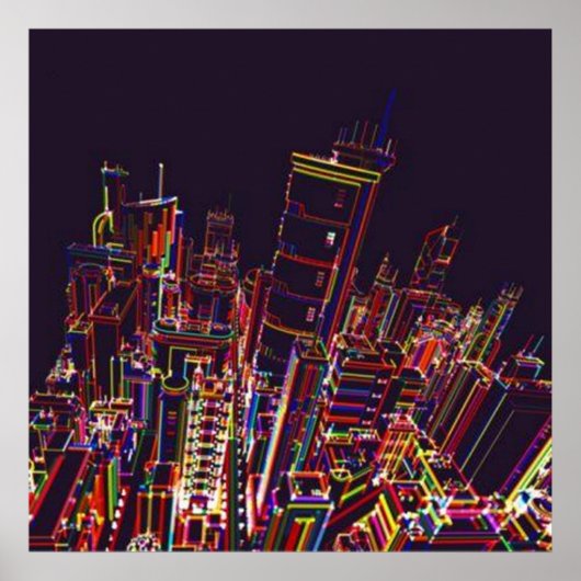 カラー都市ポスター ポスター (正面)