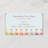 カラー鉛筆アーティストスクール先生 名刺 (正面)