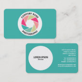 カラー開口円 – カラー01 – 緑#3FB8AF 名刺 (正面/裏面)