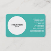 カラー開口円 – カラー01 – 緑#3FB8AF 名刺 (裏面)