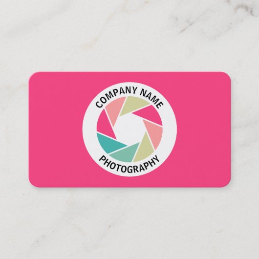 カラー開口円 – カラー01 – 赤#FF3D7F 名刺 (正面)