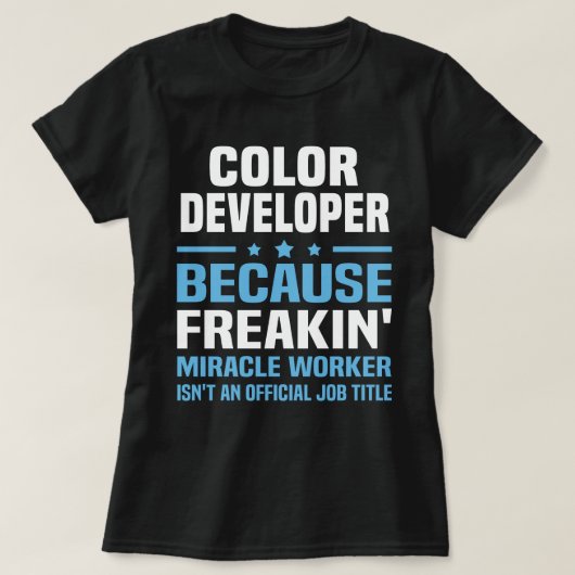 カラー開発者 Tシャツ (デザイン正面)