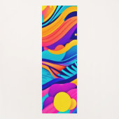 カラー電流：色相の動的な流鮮やかれ ヨガマット (正面)