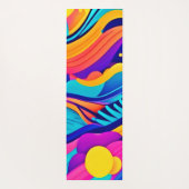 カラー電流：色相の動的な流鮮やかれ ヨガマット (裏面)