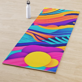 カラー電流：色相の動的な流鮮やかれ ヨガマット