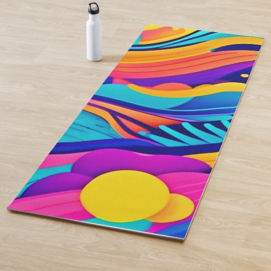 カラー電流：色相の動的な流鮮やかれ ヨガマット (インサイチュ)