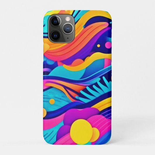 カラー電流：色相の動的な流鮮やかれ Case-Mate iPhoneケース (裏)