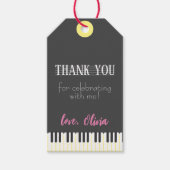 カラー音楽パーティー誕生日 ギフトタグ (正面)