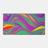 カラー魔法抽象芸術3Dレインボワート デスクマット (正面)