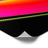 カラー魔法抽象芸術3Dレインボワート ポスター (角)