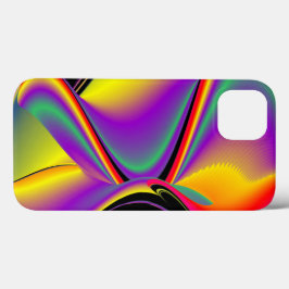 カラー魔法抽象芸術3Dレインボワート iPhone 13ケース
