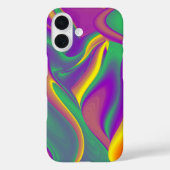 カラー魔法抽象芸術3Dレインボワート Case-Mate iPhoneケース (裏面)